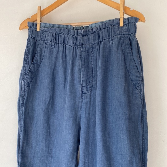 Free People S Linen High Waist Pant - Picture 4 of 12